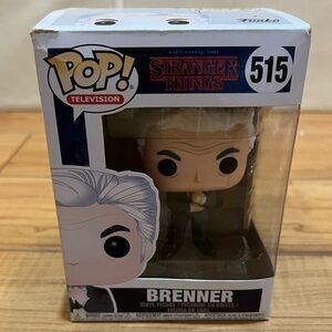 Funko Pop! Stranger Things Brenner Figure - Black and White